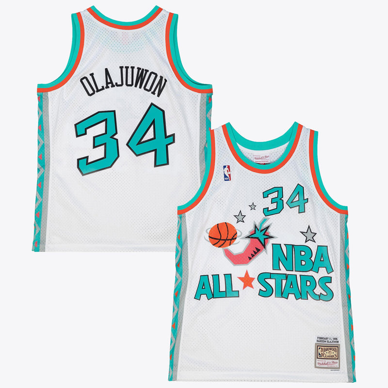 NBA Mitchell & Ness Hakeem Olajuwon 1996 Swingman Authentic Jersey All-Star - White