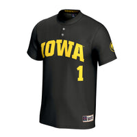 Iowa Hawkeyes GameDay Greats Lightweight Softball Fashion Jersey - Black