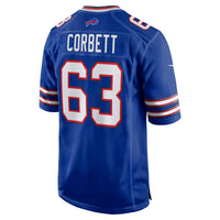 Buffalo Bills Austin Corbett Nike Royal Team Game Jersey