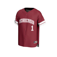 #1 UChicago Maroons GameDay Greats Lightweight Collegiate Baseball Fashion Jersey - Maroon
