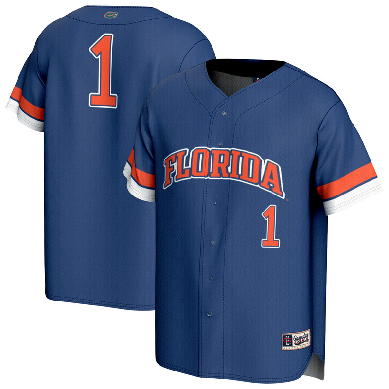 #1 Florida Gators GameDay Greats Lightweight Collegiate Baseball Fashion Jersey - Royal