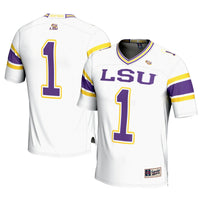 #1 LSU Tigers GameDay Greats Football Jersey – White