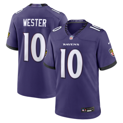 Baltimore Ravens LaJohntay Wester Nike Purple Team Game Jersey