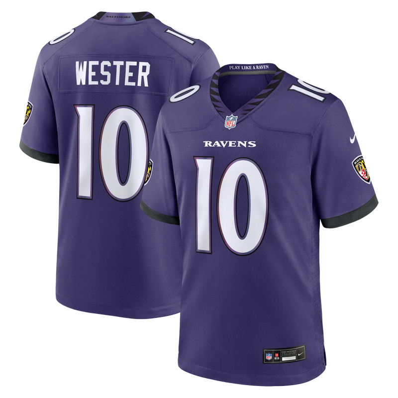 Baltimore Ravens LaJohntay Wester Nike Purple Team Game Jersey