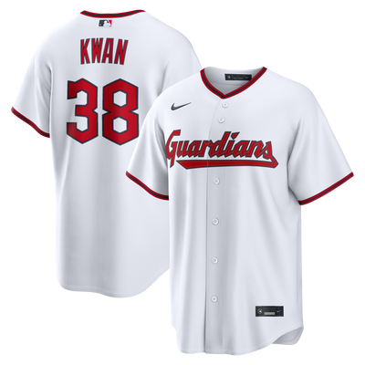 Cleveland Guardians Steven Kwan Nike White Home Replica Jersey