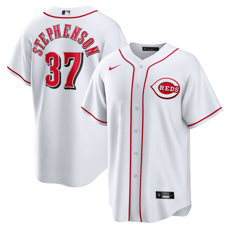 Cincinnati Reds Tyler Stephenson Nike White Home Replica Jersey