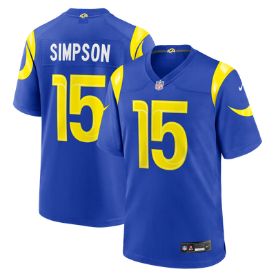 Los Angeles Rams Ty Simpson Nike Royal 2026 NFL Draft First Round Pick No. 13 Team Game Jersey