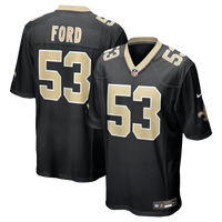New Orleans Saints Jaylan Ford Nike Black Game Jersey