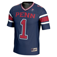 #1 Pennsylvania Quakers GameDay Greats Endzone Football Jersey - Navy