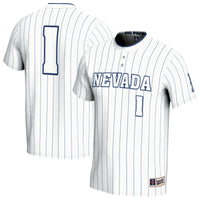 #1 Nevada Wolf Pack GameDay Greats Lightweight Collegiate Softball Fashion Jersey - White
