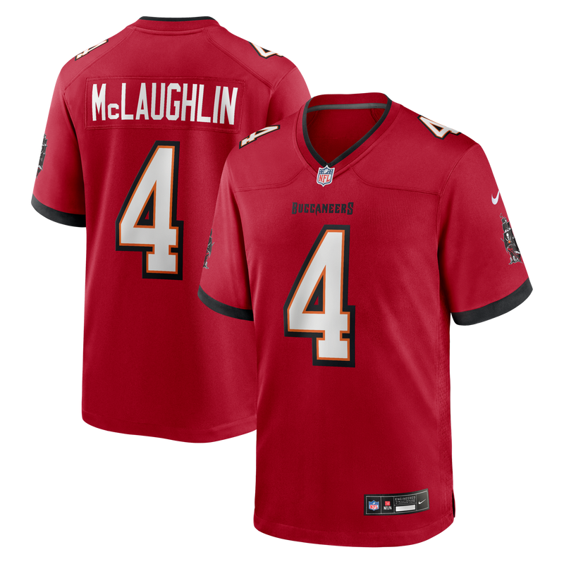 Tampa Bay Buccaneers Chase McLaughlin Nike Red Game Player Jersey