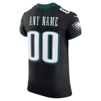 Philadelphia Eagles Nike Black Alternate Vapor F.U.S.E. Elite Custom Jersey
