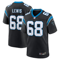 Carolina Panthers Damien Lewis Nike Black Game Jersey