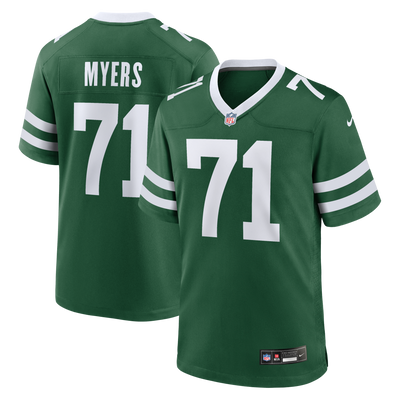 New York Jets Josh Myers Nike Legacy Green Team Game Jersey