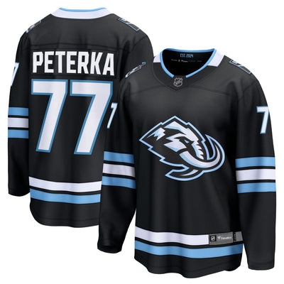 Utah Mammoth JJ Peterka Fanatics Black Home Breakaway Jersey