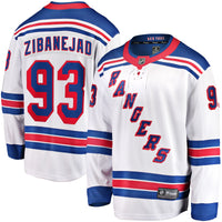 New York Rangers Mika Zibanejad Fanatics White Away Premier Breakaway Player Jersey