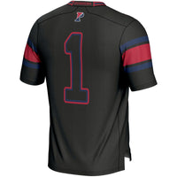 #1 Pennsylvania Quakers GameDay Greats Endzone Football Jersey - Black