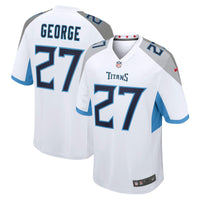 Tennessee Titans Eddie George Nike White Retired Player Game Jersey