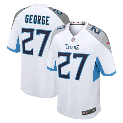 Tennessee Titans Eddie George Nike White Retired Player Game Jersey