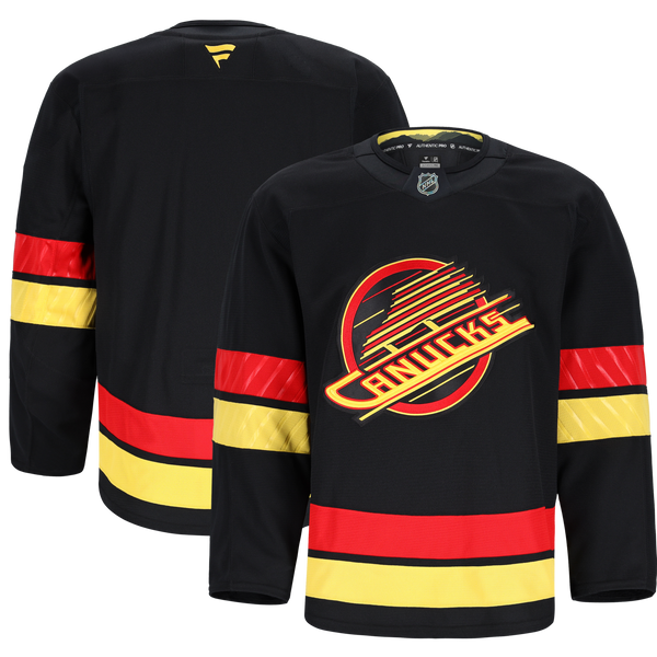 Vancouver Canucks Fanatics Black Alternate Authentic Pro Jersey