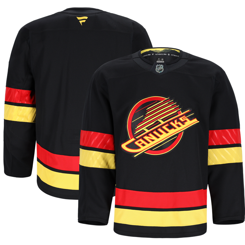 Vancouver Canucks Fanatics Black Alternate Authentic Pro Jersey