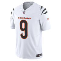 Cincinnati Bengals Joe Burrow Nike White Vapor F.U.S.E. Limited Jersey