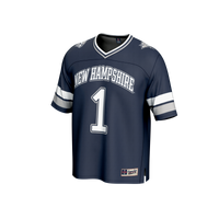 #1 New Hampshire Wildcats GameDay Greats Lightweight Collegiate Football Fashion Jersey - Navy