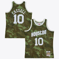 Houston Rockets Mitchell & Ness Sam Cassell 1993 Ghost Camo Swingman Jersey - Green
