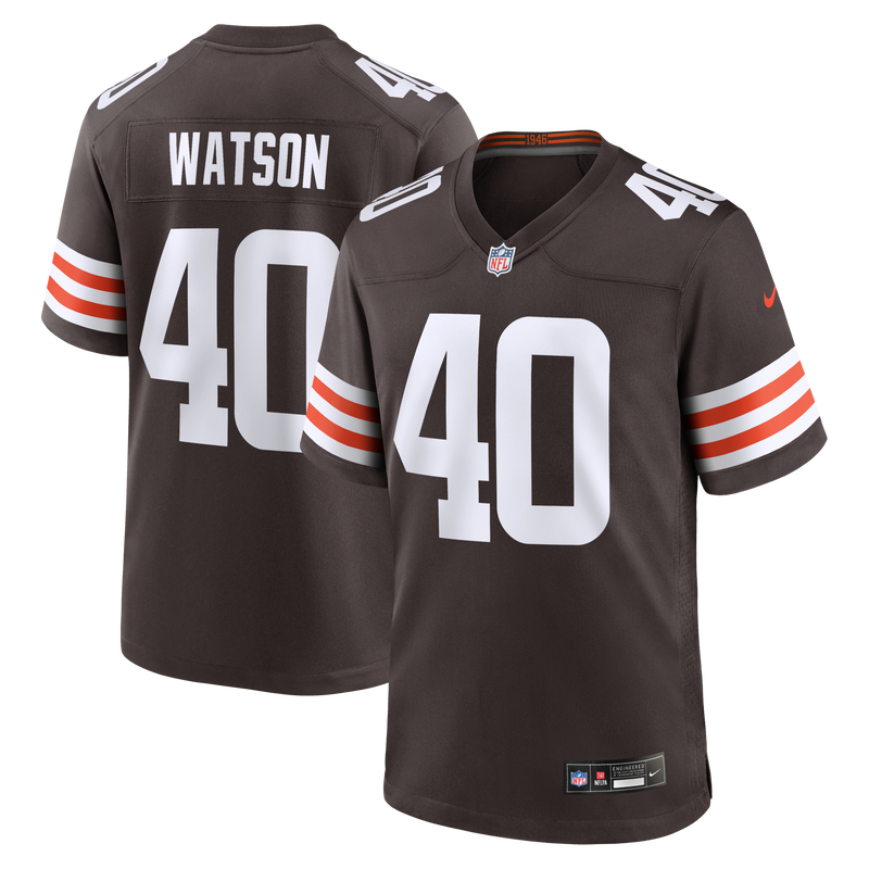 Cleveland Browns Nathaniel Watson Nike Brown Team Game Jersey