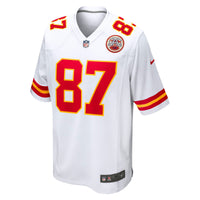 Kansas City Chiefs Travis Kelce Nike White Player Game Jersey