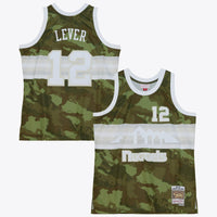Denver Nuggets Mitchell & Ness 1987 Ghost Camo Swingman Jersey Lafayette "Fat" Lever - Green