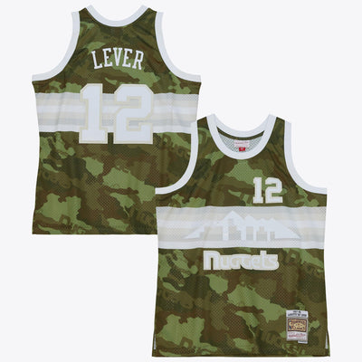 Denver Nuggets Mitchell & Ness 1987 Ghost Camo Swingman Jersey Lafayette "Fat" Lever - Green