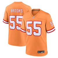 Tampa Bay Buccaneers Derrick Brooks Nike Orange Throwback Game Jersey