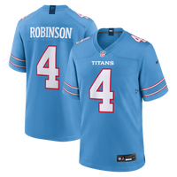 Tennessee Titans Wan'Dale Robinson Nike Light Blue Team Game Jersey