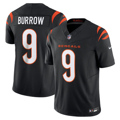 Cincinnati Bengals Joe Burrow Nike Black Vapor F.U.S.E. Limited Jersey