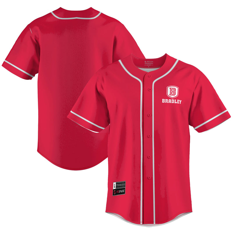 Bradley Braves GameDay Greats Lightweight Baseball Jersey - Red