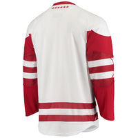 Under Armour White Wisconsin Badgers UA Replica Hockey Jersey