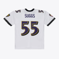 Baltimore Ravens Terrell Suggs Mitchell & Ness White 2003 Legacy Replica Player Jersey