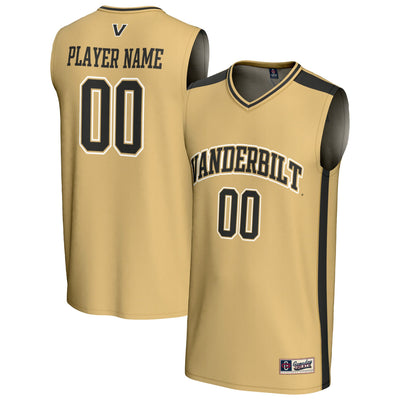 Vanderbilt Commodores GameDay Greats NIL Pick-A-Player Lightweight Basketball Fashion Jersey - Gold