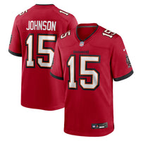 Tampa Bay Buccaneers Tez Johnson Nike Red Team Game Jersey