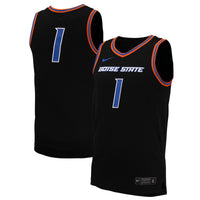 #1 Boise State Broncos Nike Replica Basketball Jersey - Black