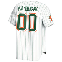 Miami Hurricanes GameDay Greats NIL Pick-A-Player Lightweight Baseball Jersey - White