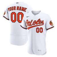 Baltimore Orioles Nike White Home Authentic Custom Jersey