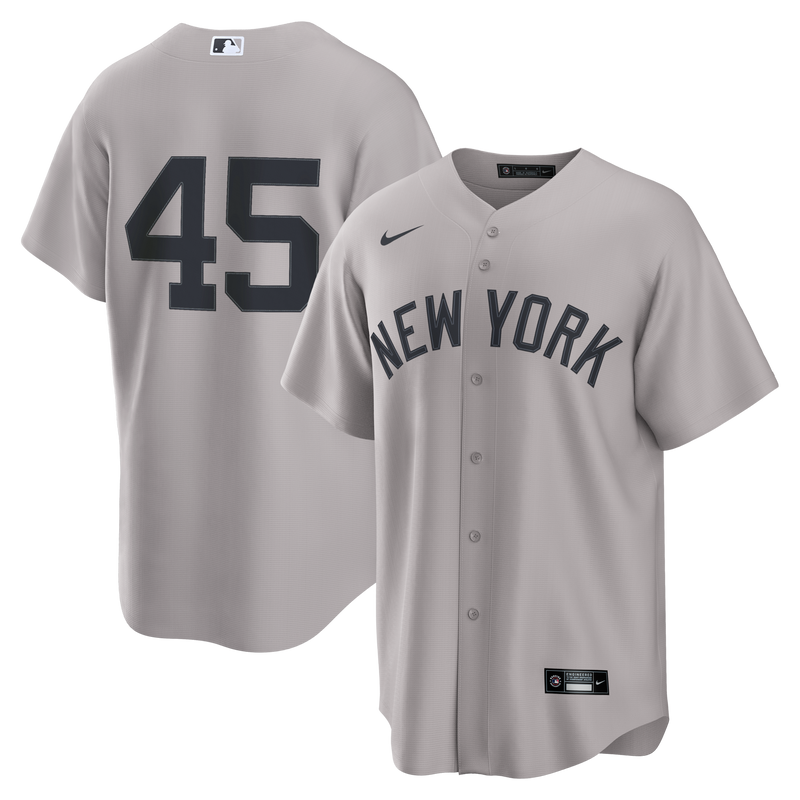 New York Yankees Gerrit Cole Nike Gray Road Replica Jersey
