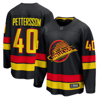 Vancouver Canucks Elias Pettersson Fanatics Black Breakaway Jersey