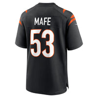 Cincinnati Bengals Boye Mafe Nike Black Team Game Jersey