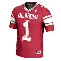 #1 Oklahoma Sooners GameDay Greats Football Jersey - Crimson