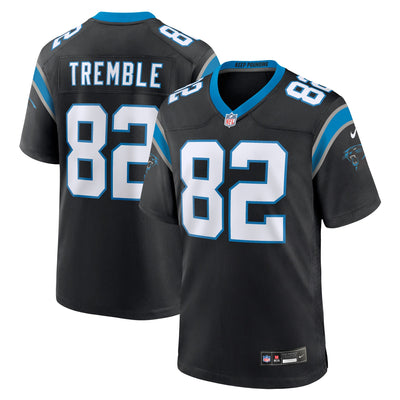 Carolina Panthers Tommy Tremble Nike Black Team Game Jersey