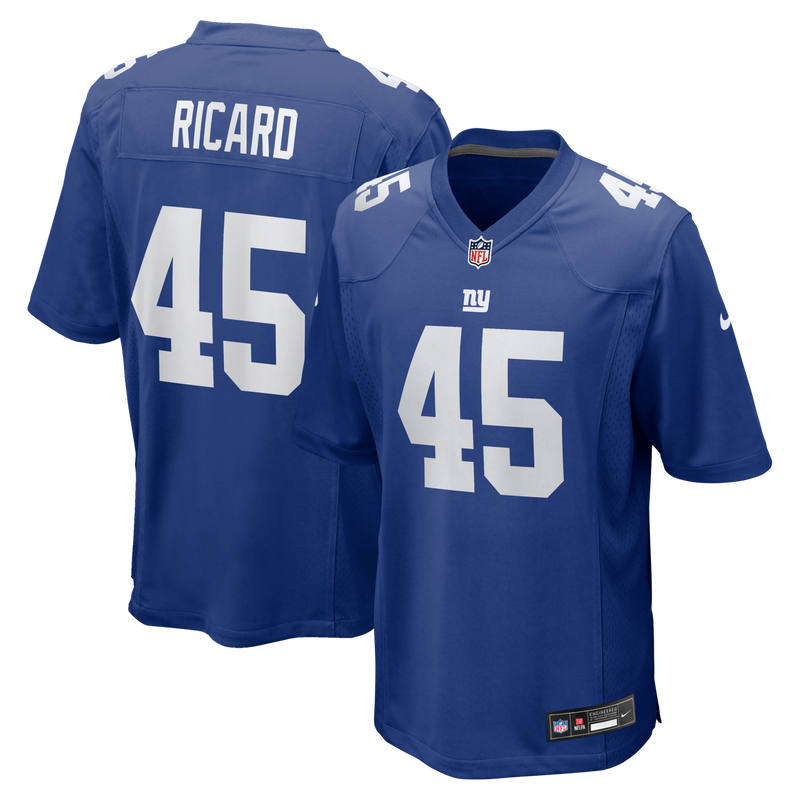 New York Giants Patrick Ricard Nike Royal Team Game Jersey