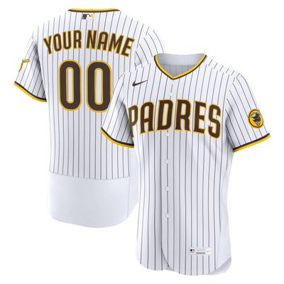 San Diego Padres Nike White Home Authentic Custom Jersey